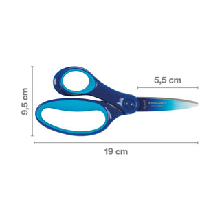 Fiskars isot lasten sakset 15 cm sininen liukuväri vasenkätiset
