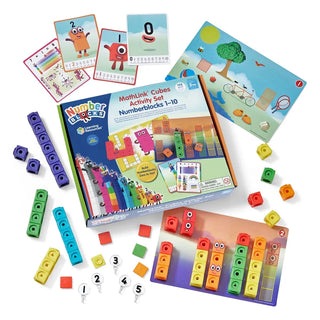 Mathlink® linkkikuutiot Numberblocks 1-10 matematiikan oppimisen puuhasetti