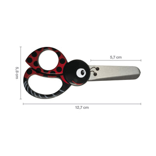 Fiskars lasten eläinsakset 13 cm Leppäkerttu