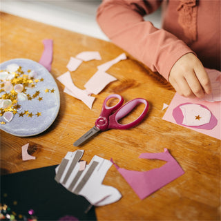 Fiskars lasten sakset 13 cm pinkki glitter