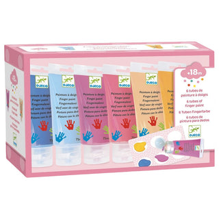 Djeco Sormivärit Pastellisävyt 6 x 75 ml