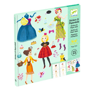 Djeco siirtokuva paperinuket Massive fashion