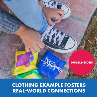 Opettele pukeutumistaitoja hernepussit 8 kpl