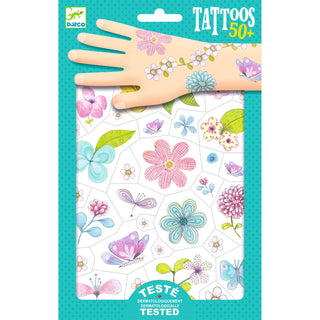 Djeco Lasten tatuointi Fair Flowers of the Field