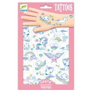 Djeco Lasten tatuointi Unicorns