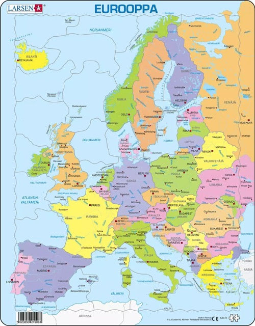 Larsen palapeli Euroopan poliittinen kartta