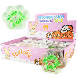 Squishy Cat Paw kissan tassu stressilelu 10 cm kirkas
