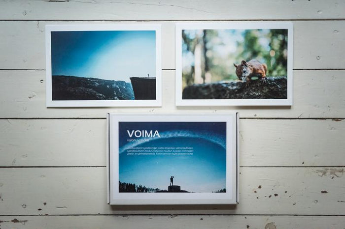 Voimatassu Voima -valokuvakortit sarja A