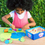 Playfoam® Sand värillinen taikahiekka ABC Cookies puuhasetti