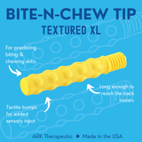 ARK's Textured Bite-n-Chew Tip XL kärki keltainen nystyllinen