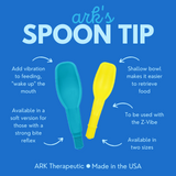 ARK's Textured Soft Spoon Tip kova kuvioitu sininen