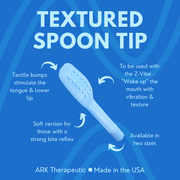 ARK's Textured Soft Spoon Tip kova kuvioitu sininen